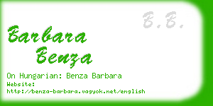 barbara benza business card